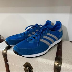 Adidas Men's Blue and Gray Sneakers